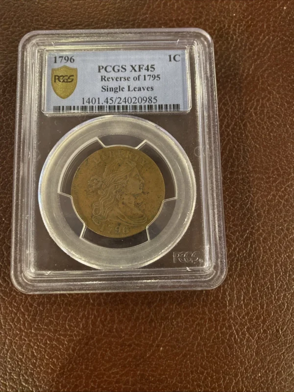 1796 1C Draped Reverse Of 1795 Large Cent