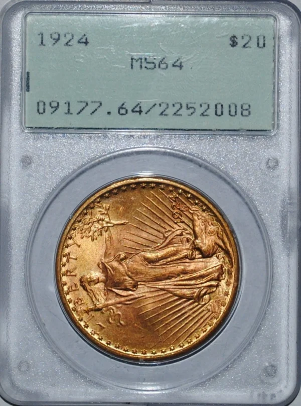 US Gold Coin Lot!! Two 1924 $20 St Gaudens plus a $10 and two $5 gold coins - Image 2