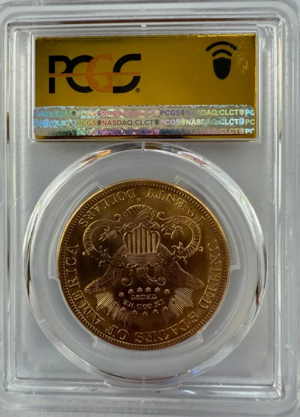 SRH SADDLE RIDGE HOARD TREASURE PCGS MS62 GOLD LABEL 1889 S GOLD  DOUBLE EAGLE - Image 5