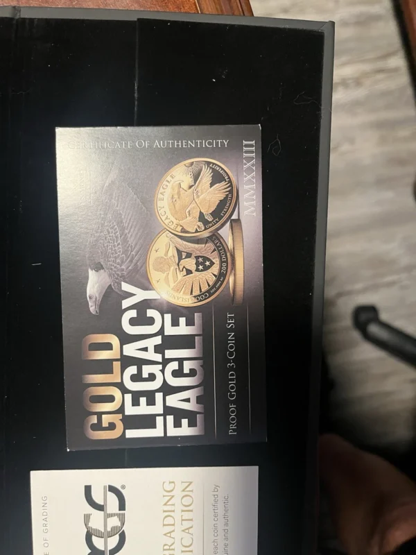 US Money Reserve Cook Island Legacy Eagle First Strike 3 Pc Gold Coin Set - Image 6