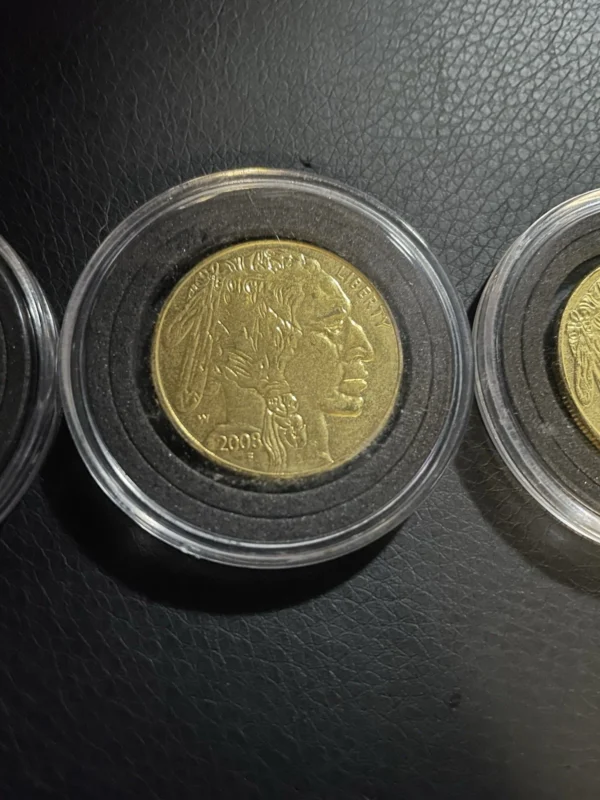 Lot of 3 Gold 2008 American buffalo 1 Troy oz  $50 US Mint Coins - Image 4