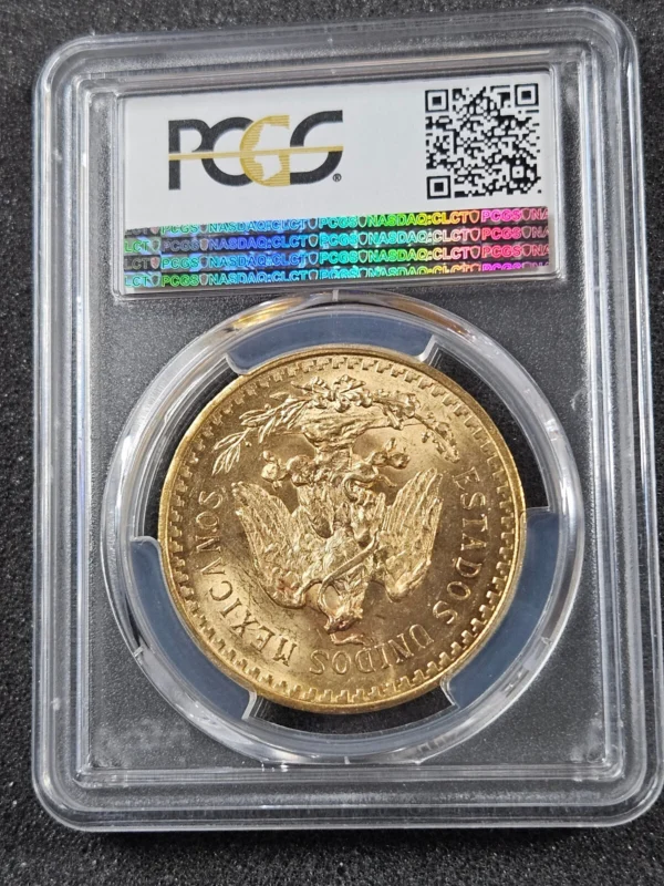 ???? 1921 Mexico 50 Peso Centenario Gold PCGS MS63 Shield KEY DATE Coin 1.2057 oz - Image 4