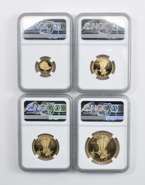 Set 2021-W $5/$10/$25/$50 Gold Eagle Type 2 DC Mint PF70 NGC Low Pop *9386 - Image 2