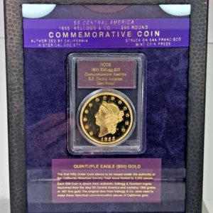 SS Central America 1855 Shipwreck $50 Kellogg PCGS Gem Proof (Restrike) 2.41ozt