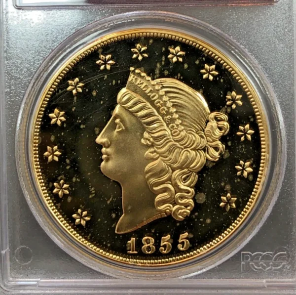 SS Central America 1855 Shipwreck $50 Kellogg PCGS Gem Proof (Restrike) 2.41ozt - Image 3