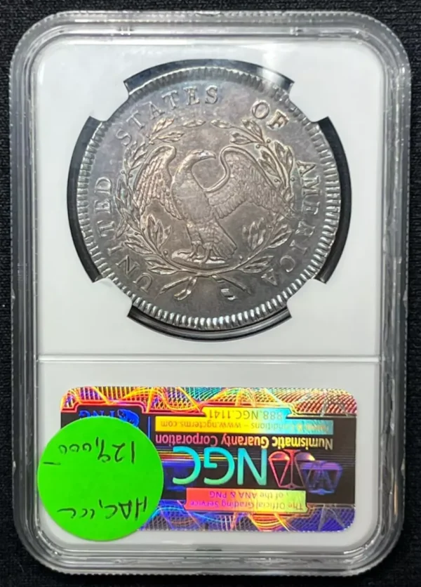 1795 Flowing Hair Silver Dollar NGC MS62 $1 Certified Coin Rare - JP821 - Image 2