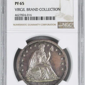 1840 LIBERTY SEATED S$1 NGC PR 65