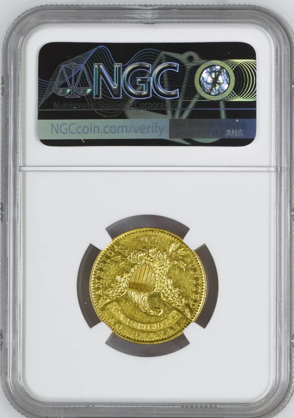 1834 CAPPED BUST $5 NGC MS 61 - Image 2