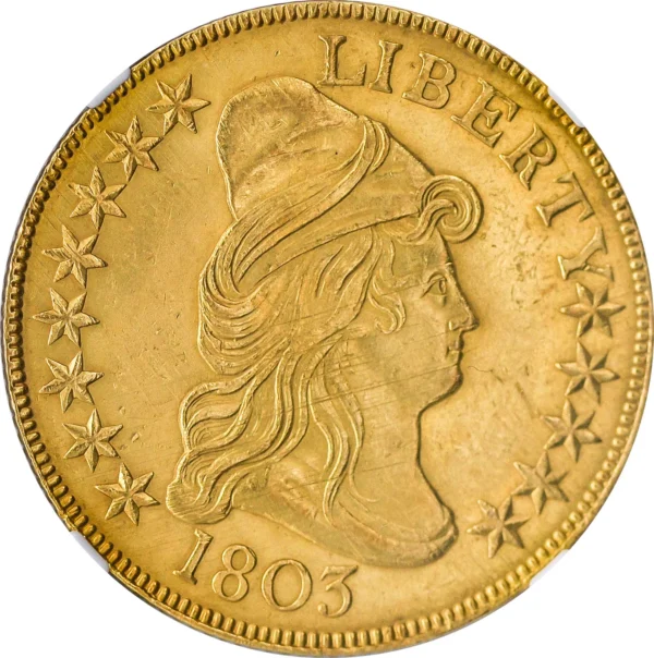 1803 DRAPED BUST $10 NGC MS 63 - Image 3