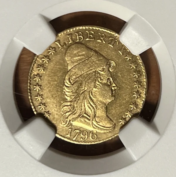 1796 With Stars $2.50 Draped Bust Quarter Eagle NGC AU Details Cleaned; 432 Made - Image 4
