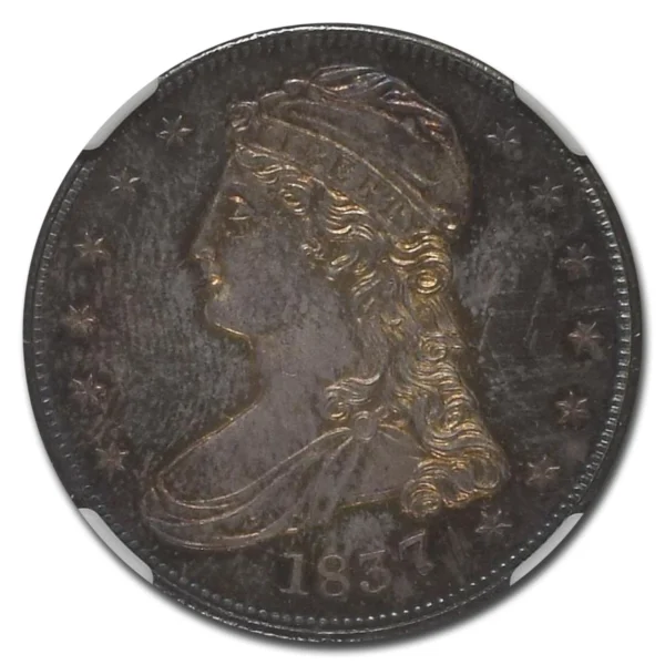 1837 Reeded Edge Half Dollar MS-66 NGC (PL) - Image 2