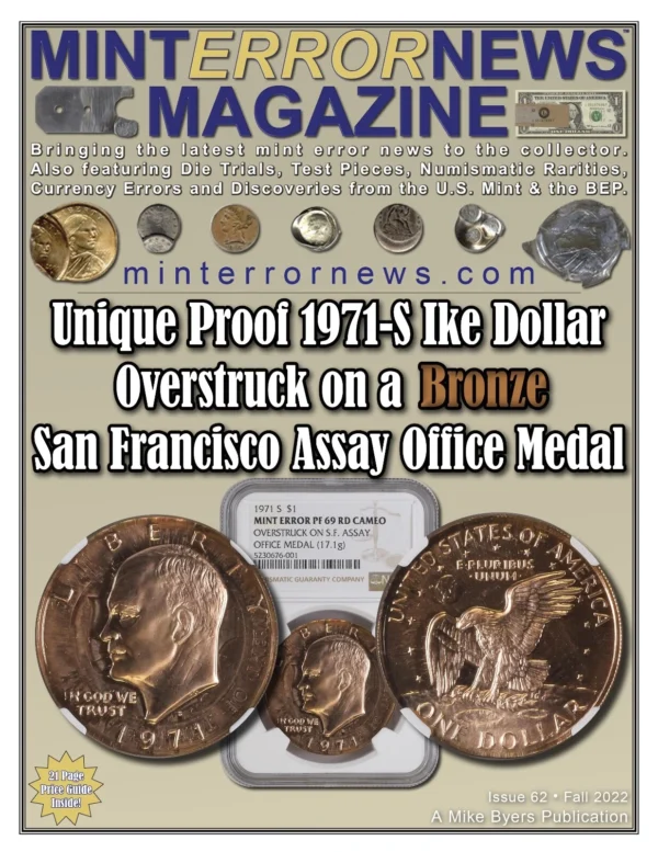 UNIQUE Ike Dollar Overstruck on Bronze SF Assay Office Medal NGC PF 69 RED CAMEO - Image 5