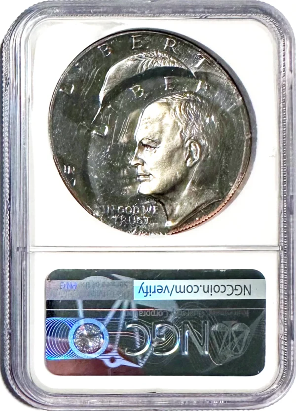 UNIQUE 1976-S Proof Bicentennial Ike $1 Double Struck 2nd Strike O/C NGC PF 64⭑ - Image 2