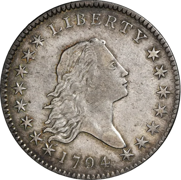 1794 FLOWING HAIR 50C NGC AU 55 - Image 3