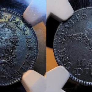1792 Half Disme H10c NGC XF Details Tooled Beautiful & Important Coin