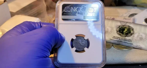 1792 Half Disme H10c NGC XF Details Tooled Beautiful & Important Coin - Image 3