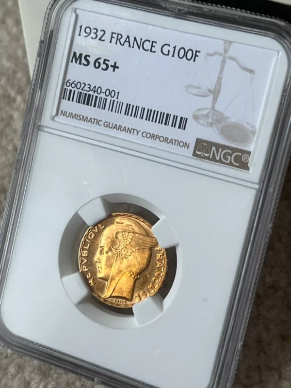 Rare 1932 France gold 100 francs NGC MS65+ Plus TOP POP, One And Only On eBay