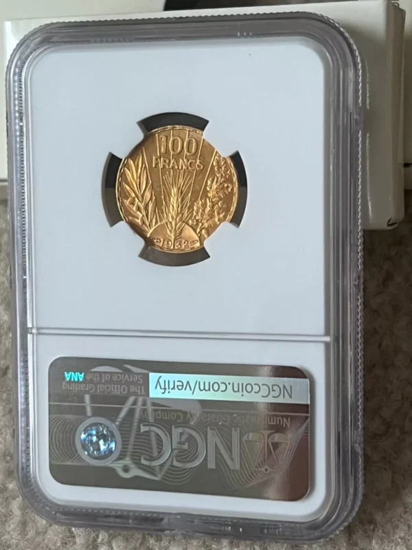 Rare 1932 France gold 100 francs NGC MS65+ Plus TOP POP, One And Only On eBay - Image 4