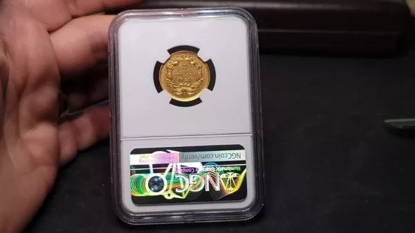 1854 D Three Dollar Gold $3 NGC AU 55 Dahlonega Mint!! - Image 3