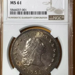 1795 Flowing Hair Dollar NGC MS61 Nice Original Coin