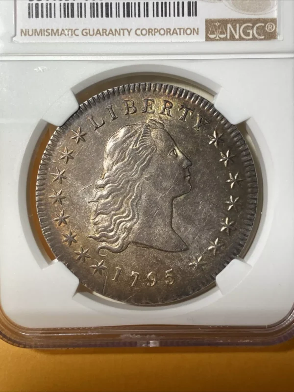 1795 Flowing Hair Dollar NGC MS61 Nice Original Coin - Image 3