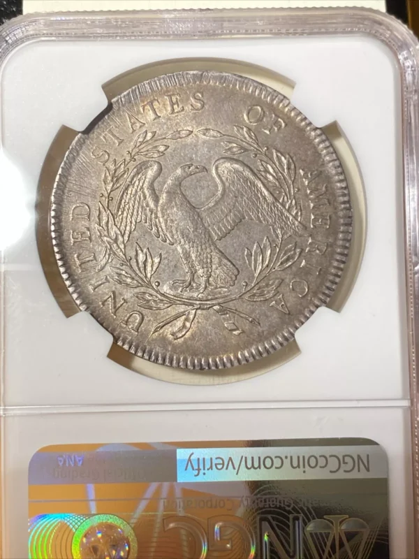 1795 Flowing Hair Dollar NGC MS61 Nice Original Coin - Image 4