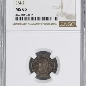 1797 DRAPED BUST H10C NGC MS 65