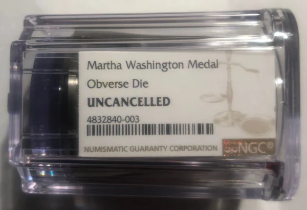 Uncanceled Martha Washington Half Dollar Size Obv Die for Judd #2131 NGC 2 Known - Image 2