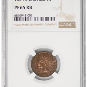 1864 Indian Head Cent 1c L on Ribbon PF65 PR65 RB NGC 947242-2