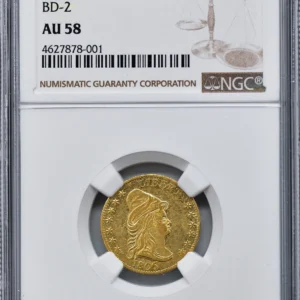 1806/5 DRAPED BUST $2.5 NGC AU 58