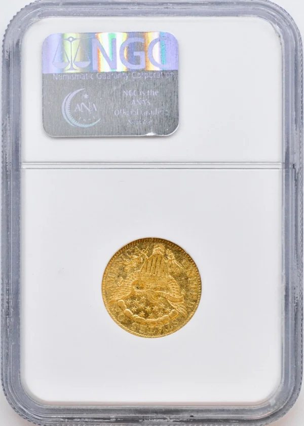 1806/5 DRAPED BUST $2.5 NGC AU 58 - Image 2