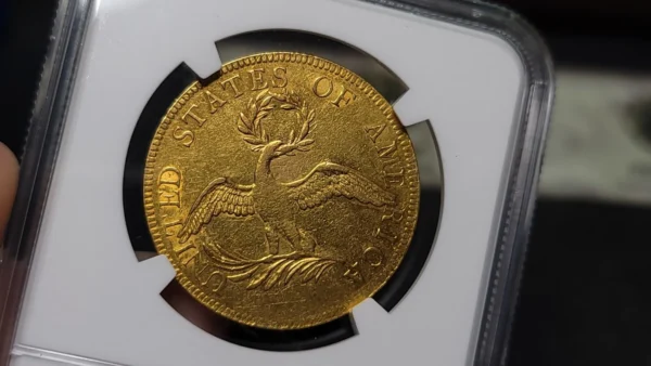 1795 13 Leaves Draped Bust Gold Eagle $10 NGC AU Detail Cleaned - Image 5