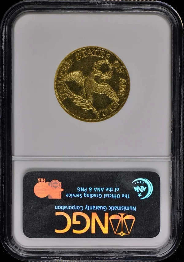 1795 SMALL EAGLE Draped Bust $5 NGC AU55 - Image 2