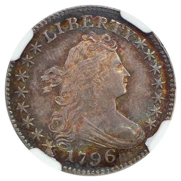 1796 10C NGC MS64 - Draped Bust Dime - Scarce Small Eagle Dime - Image 3