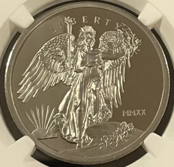 Rare 2020 Saint, Matching Palladium & Silver Set Ultra High Relief Set PF70
