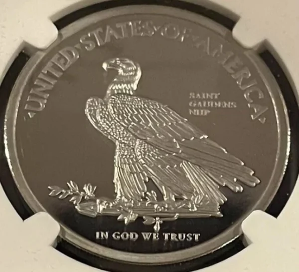 Rare 2020 Saint, Matching Palladium & Silver Set Ultra High Relief Set PF70 - Image 2