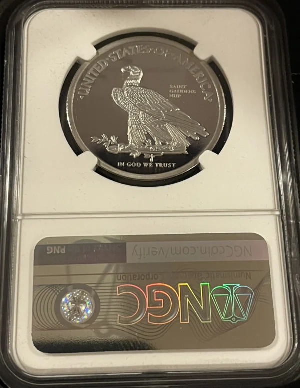 Rare 2020 Saint, Matching Palladium & Silver Set Ultra High Relief Set PF70 - Image 5