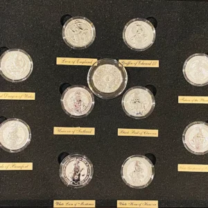 Queen’s Beasts 1 Oz Platinum 11 Coin set complete collection with Custom Box