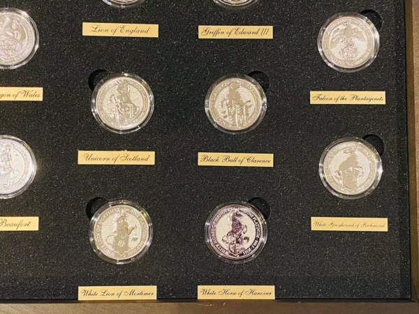 Queen’s Beasts 1 Oz Platinum 11 Coin set complete collection with Custom Box - Image 4