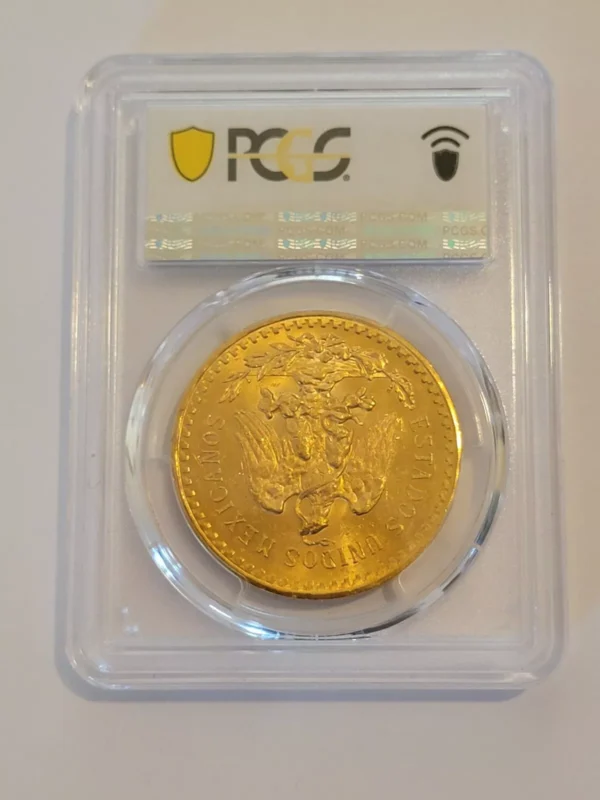 ???? 1921 Mexico Gold 50 Pesos - 1.2056 oz. PCGS MS64 - AMAZING EYE APPEAL !! - Image 4