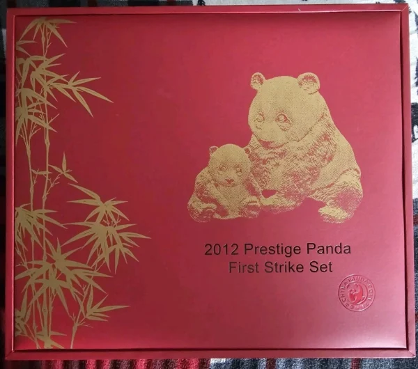 Prestige China 2012 Gold 5 Coins  Panda Set PCGS MS70 First Strike UNCIRCULATED