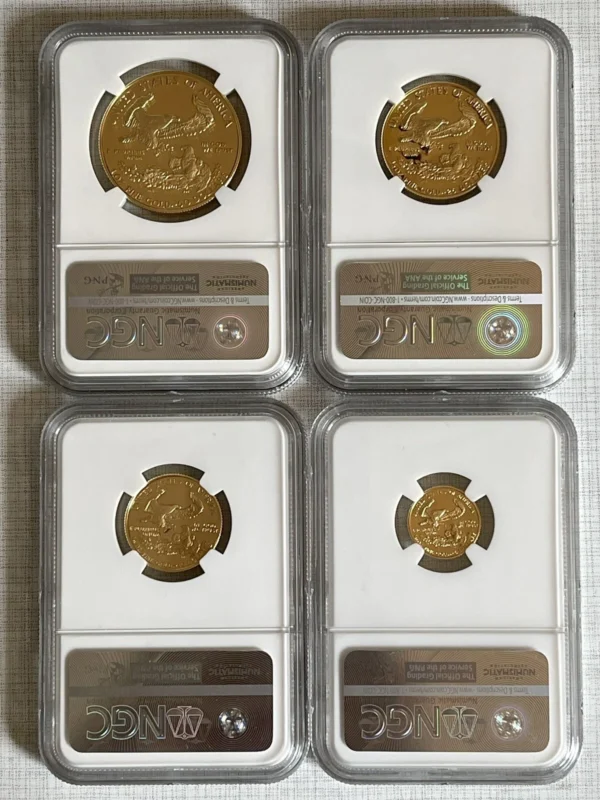 USA 1988 Eagle 4pc Gold NGC PF69-70 ULTRA CAMEO Set SKU#6390 - Image 2