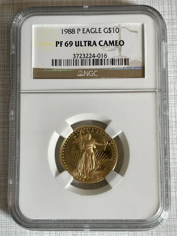 USA 1988 Eagle 4pc Gold NGC PF69-70 ULTRA CAMEO Set SKU#6390 - Image 7