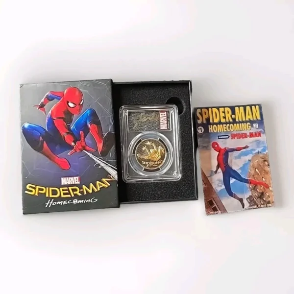 Spider-Man Homecoming Gold Coin Silver Kilo 3 Coin SET Stan Lee Signed RARE READ - Image 2