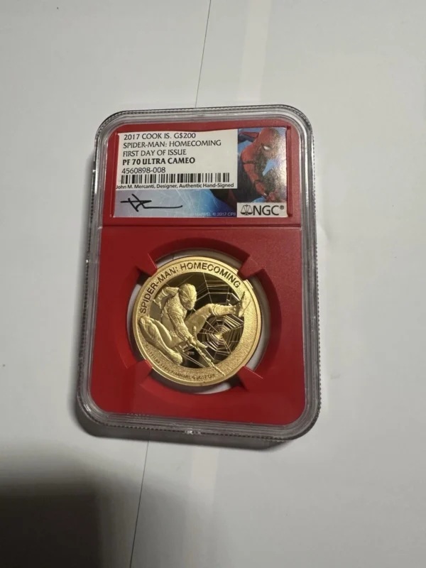 ! MOST RARE SPIDER-MAN GOLD COIN SET! STAN LEE SIGNED. 1 OF A KIND BULLION SET! - Image 4