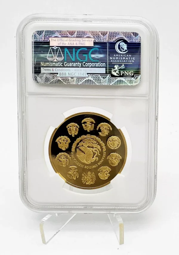 Mexico 2014 Mexican Gold Libertad 5 Gold Coins Proof Set 1.9 oz NGC PF69 - Image 3