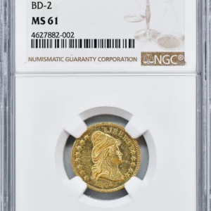 1804 DRAPED BUST $2.5 NGC MS 61