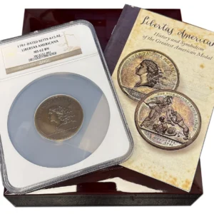 (1781) Libertas Americana Bronze Medal NGC MS62BN (w/Box) - U.S. Mint Medals