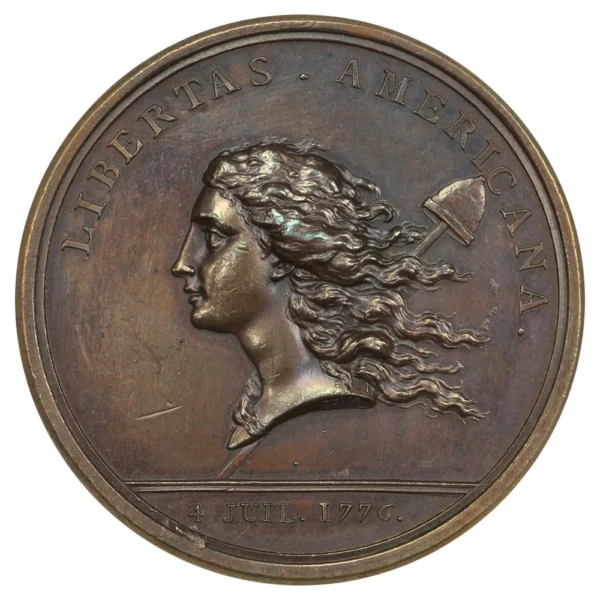 (1781) Libertas Americana Bronze Medal NGC MS62BN (w/Box) - U.S. Mint Medals - Image 2