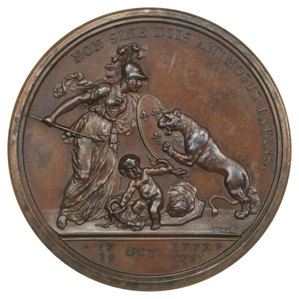(1781) Libertas Americana Bronze Medal NGC MS62BN (w/Box) - U.S. Mint Medals - Image 3